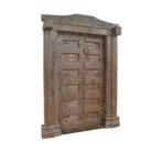 KMF34117 Wooden Indian Door Main Side