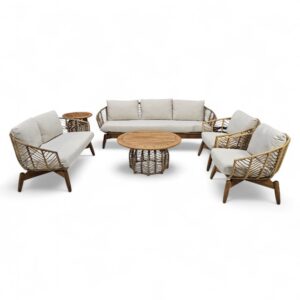 Taureg 6pc Covered Patio Lounge Set