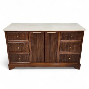 Austen Teak And Marble Sideboard