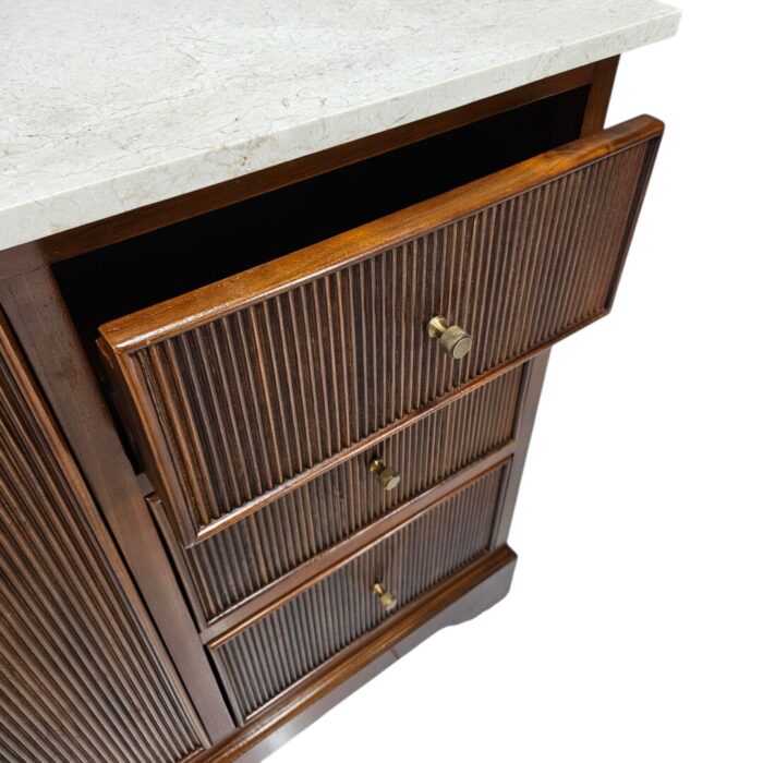 Austen Teak Marble Sideboard BUA7006 Drawer