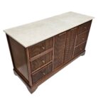 Austen Teak Marble Sideboard BUA7006 Side