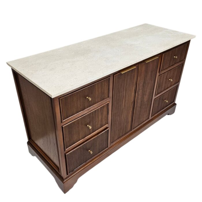 Austen Teak Marble Sideboard BUA7006 Side