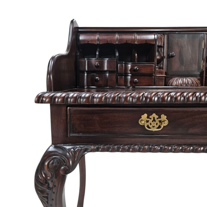 Chippendale Escritoire Desk BUA0233 Close Up View Chippendale Escritoire Desk BUA0233 Close Up View