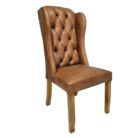 Kayla Leather Dining Chair KUP Side