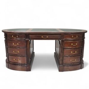 Mahogany Oval Partners Desk