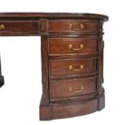 Mahogany Desk Oval BUA0226B Drawers