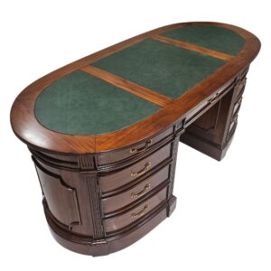 Mahogany Desk Oval BUA0226B Side Top