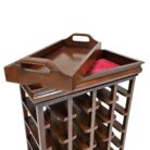 Mahogany Wine Rack BUA4002 Close Top