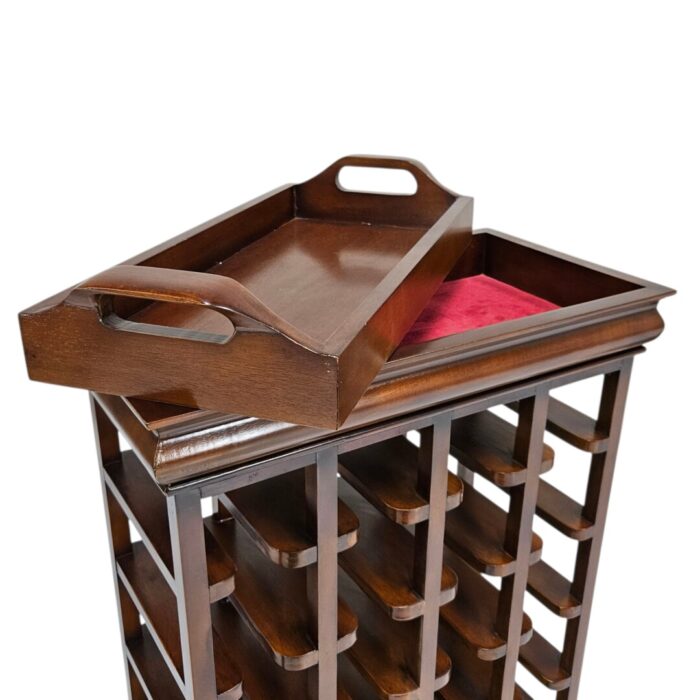 Mahogany Wine Rack BUA4002 Close Top
