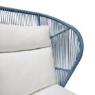 Mali Hi Back Teak Chair Blue Main Close