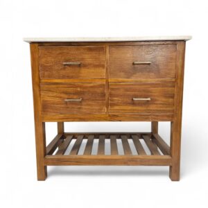 Parker Teak And Marble Sideboard