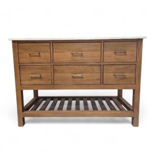 Parker Teak And Marble Console