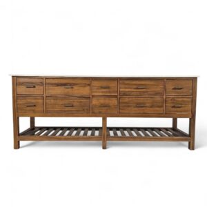 Parker Teak And Marble Console