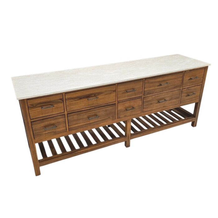 Parker Console Table Marble BUA7010 Side View Parker Console Table Marble BUA7010 Side View