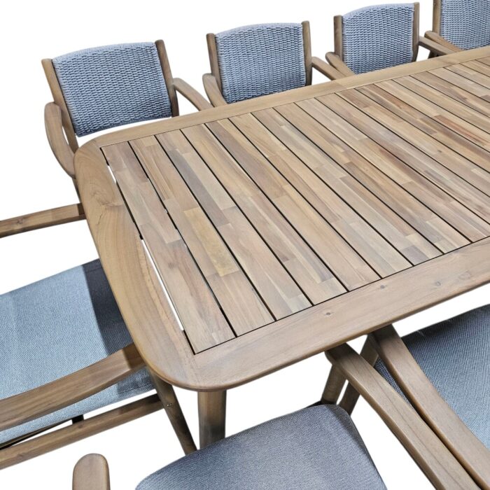 Pierce Covered Patio Dining Set Close Table Top