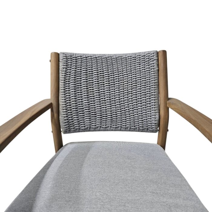 Pierce Covered Patio Dining Set chair Close Up