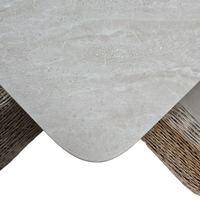 Skylar Dining Patio 9pc Set Close Up Top
