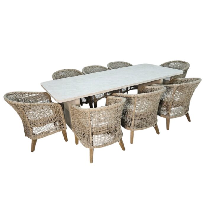 Skylar Dining Patio 9pc Set Side