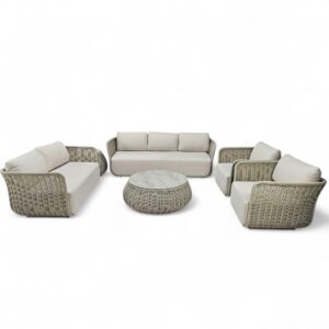 Sundown 6pc Covered Patio Lounge Set