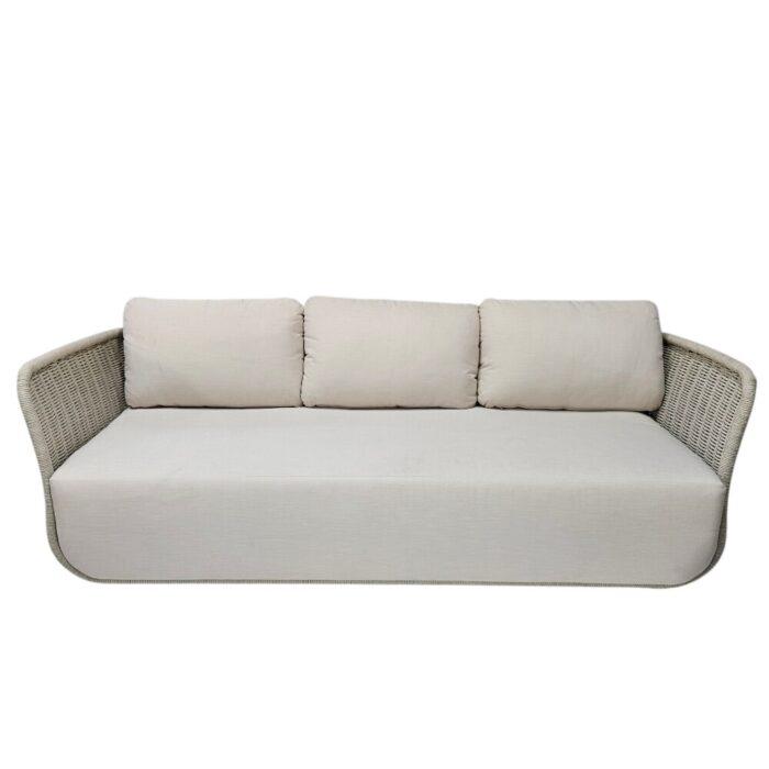 Sundown 6pc Covered Patio Lounge Set Side Table 3 seater