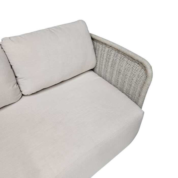 Sundown 6pc Covered Patio Lounge Set Side Table 3 seater side