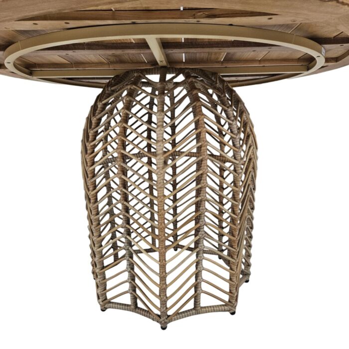 Taureg Covered Patio Dining Set Close Front