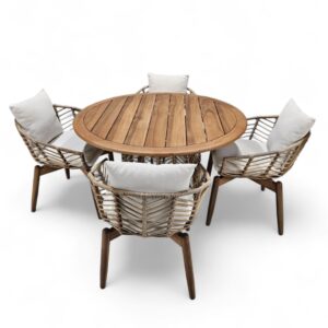 Taureg Covered Patio Dining Set