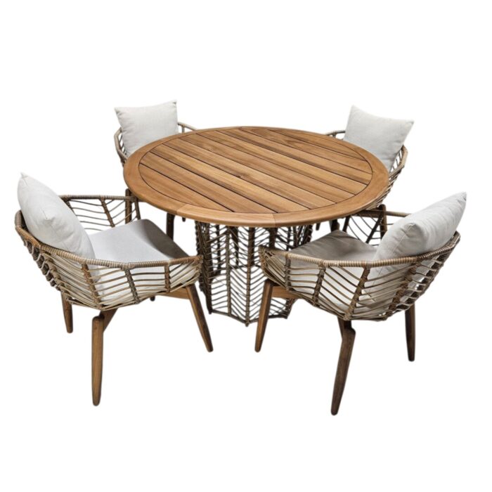 Taureg Covered Patio Dining Set Side