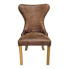 Venice Leather Dining Chair Front