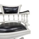 White Mahogany Chair Director BUA0955 Close Up Side