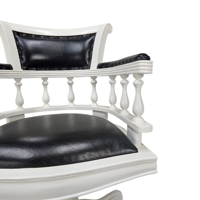 White Mahogany Chair Director BUA0955 Close Up Side White Mahogany Chair Director BUA0955 Close Up Side