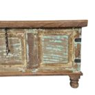 Aged Antique Coffee Table Trunk KMF25277 Close Up Side
