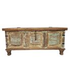 Aged Antique Coffee Table Trunk KMF25277 Front