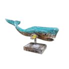Carved Whale On Stand WET4512B Side