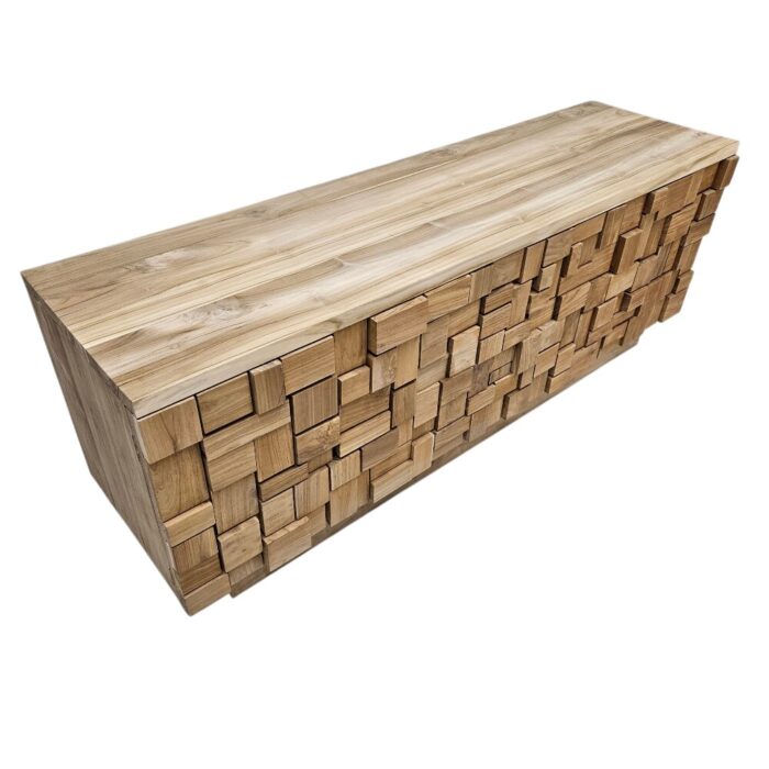 Coda Teak Media Unit APM0200 Side