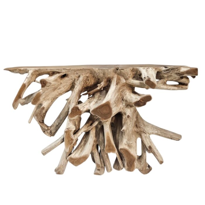 Console Table Root Teak INJ5050A10 Front Console Table Root Teak INJ5050A10 Front