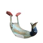 Drinking Laying Wooden Duck Wine Bottle Holder WET2505