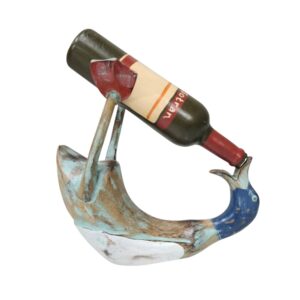 Wooden Drinking Duck Wine Bottle Holder
