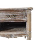 Farmhouse Bedside Pedestal Teak MAD5505A Close