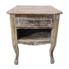 Farmhouse Bedside Pedestal Teak MAD5505A Top