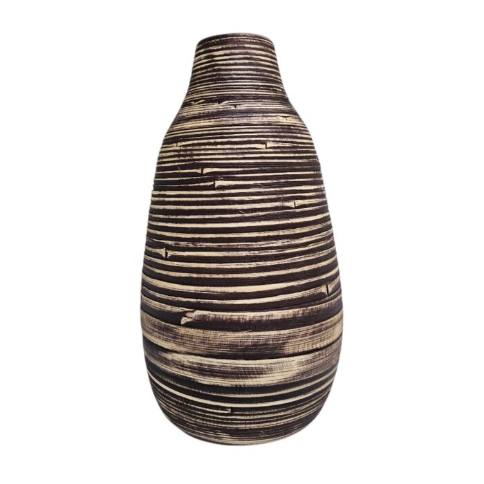 Nyla Organic Vase Brown KMH4312 Front Nyla Organic Vase Brown KMH4312 Front