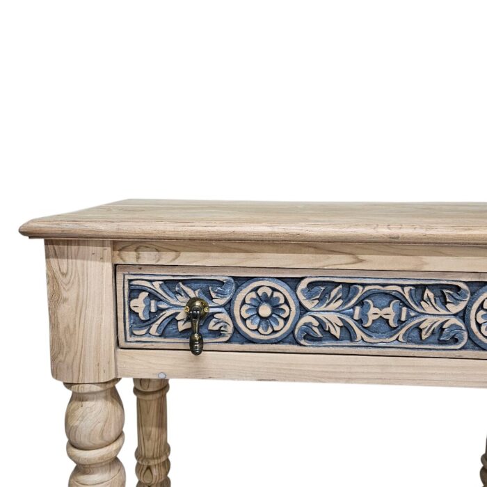 Onyx Console Carved KMF15362 Close Up View Onyx Console Carved KMF15362 Close Up View