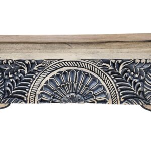 Onyx Detailed Carved Bench KMF37004 Front Close