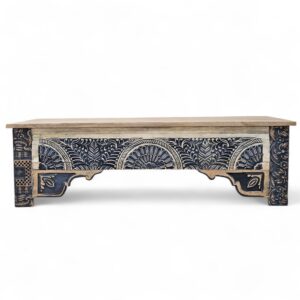 Onyx Carved Bench
