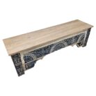 Onyx Detailed Carved Bench KMF37004 Side