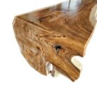 Organic Suar Waterfall Bar Table Close Side