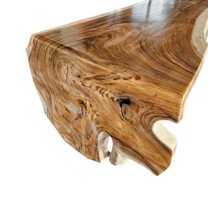 Organic Suar Waterfall Bar Table Close Side