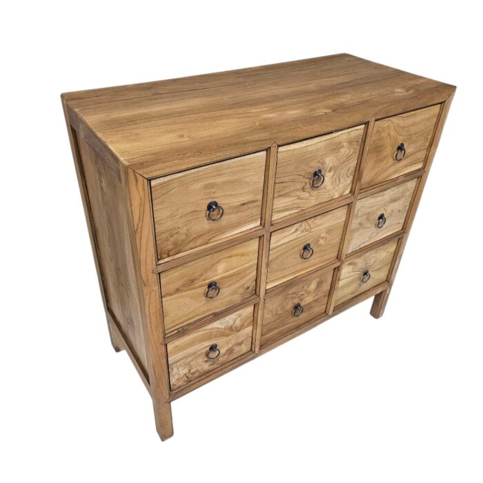 Teak Chest Of Drawers Main AJJ0510 Side