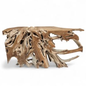 Organic 1.5m Teak Root Console Table