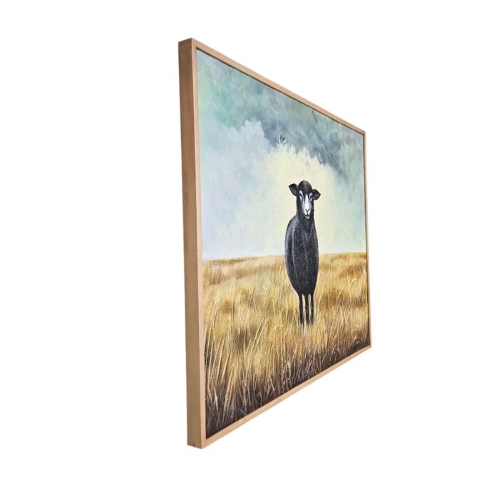 Vintage Black Sheep Acylic Painting KRE3501